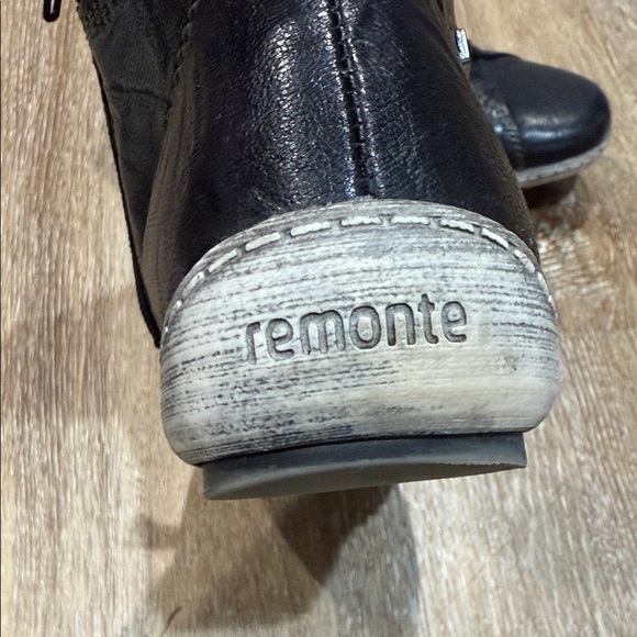 REMONTE SIZE 41 LIV 73 BLACK/GRAPHIT LEATHER BOOT (WOMEN'S) - Picture 2 of 8